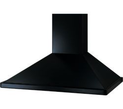 RANGEMASTER UNBHDC110BL Chimney Cooker Hood - Black